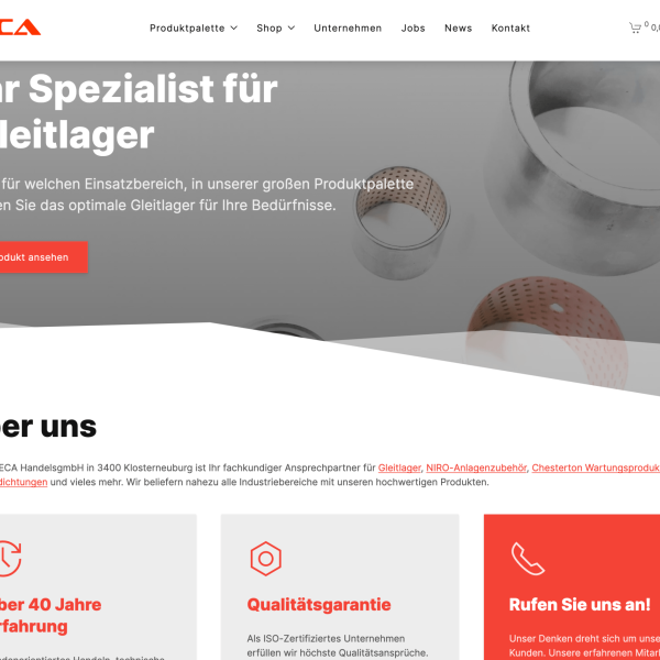 sinteca.at - Neue Homepage