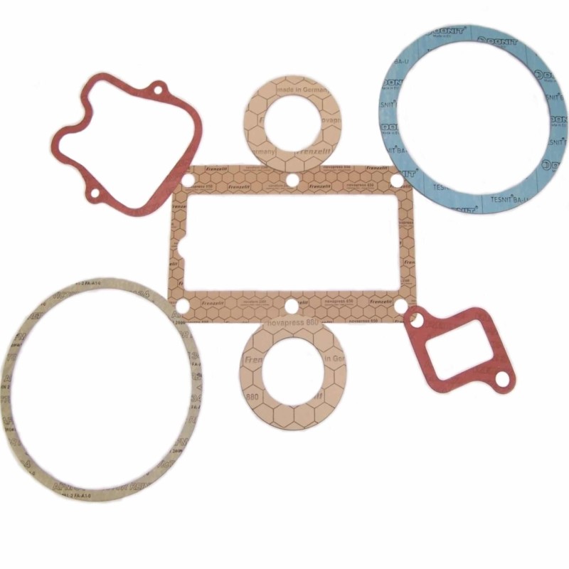 Elastomer-bonded fibre gaskets