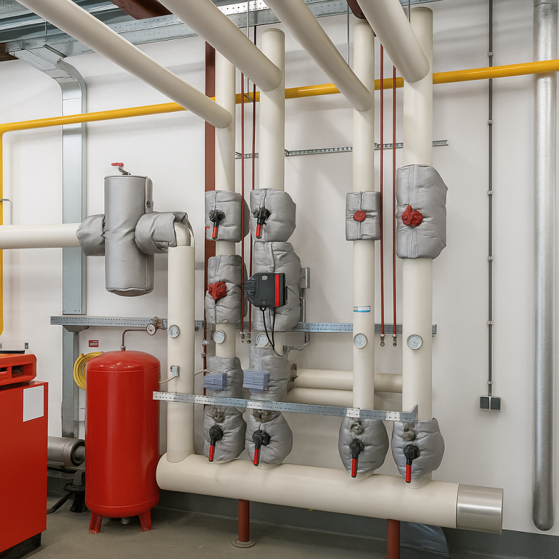 Textile insulation and insulating sleeves