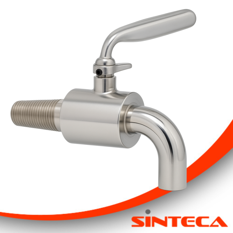 Kosthahn mit Drehgriff für Holzfässer