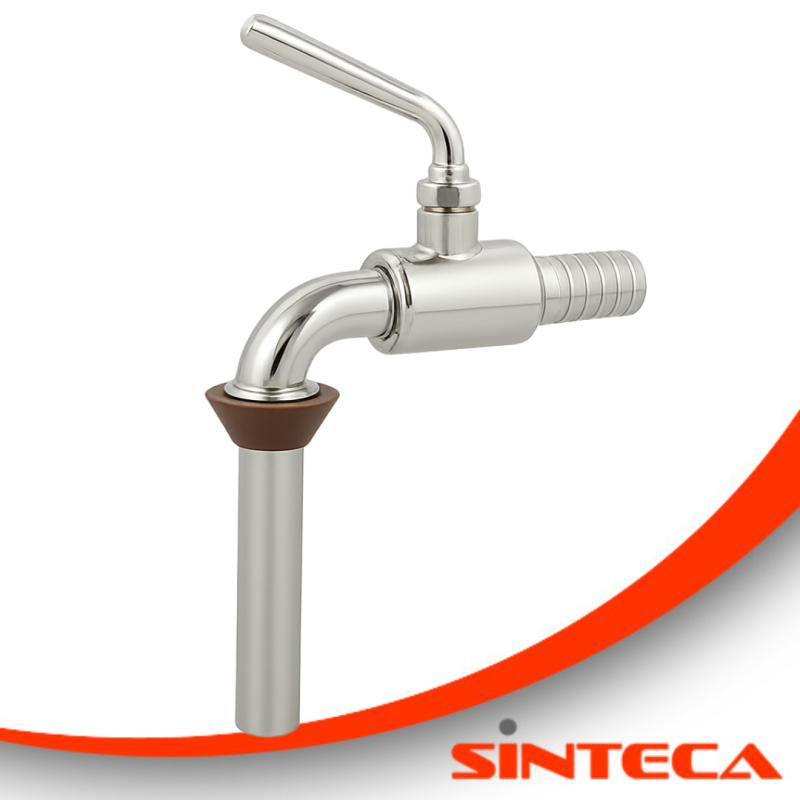 Kosthahn mit Füllstutzen, Schlauchanschluss