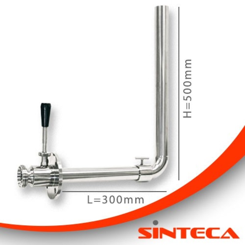Dekantiervent. Milch AG Flansch Bogen 90° fix