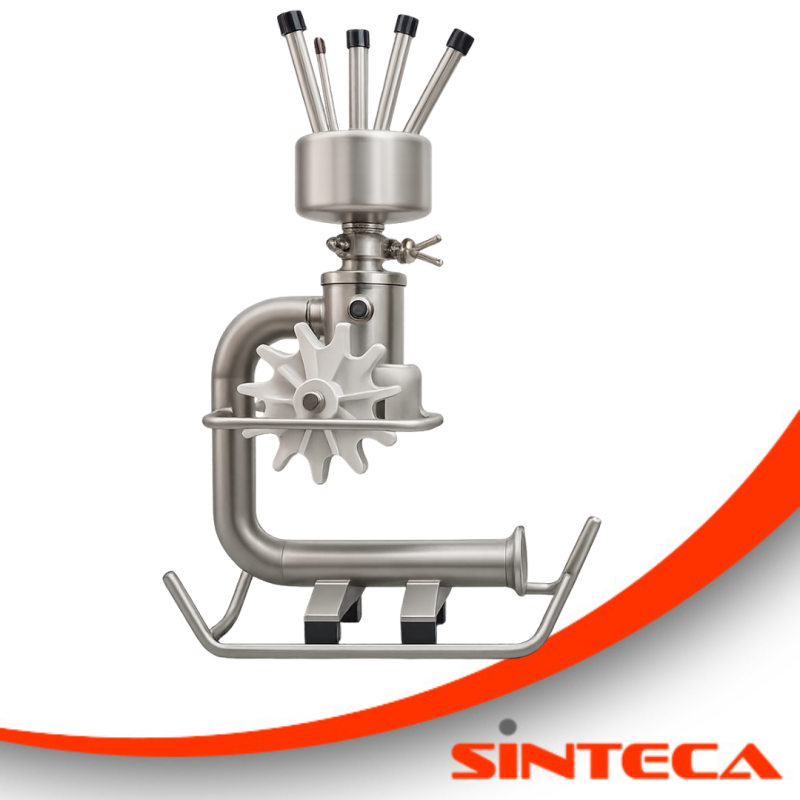 Tankreinigungs-Apparat mit 5 rotierenden Auslässen