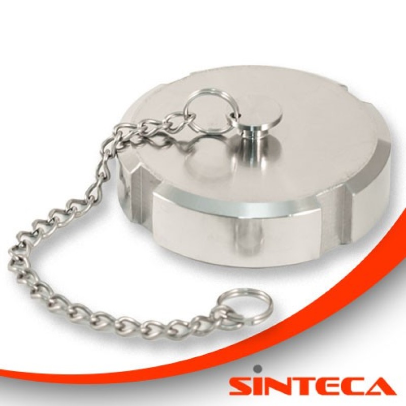 Blindkappe mit Kette, Milch IG