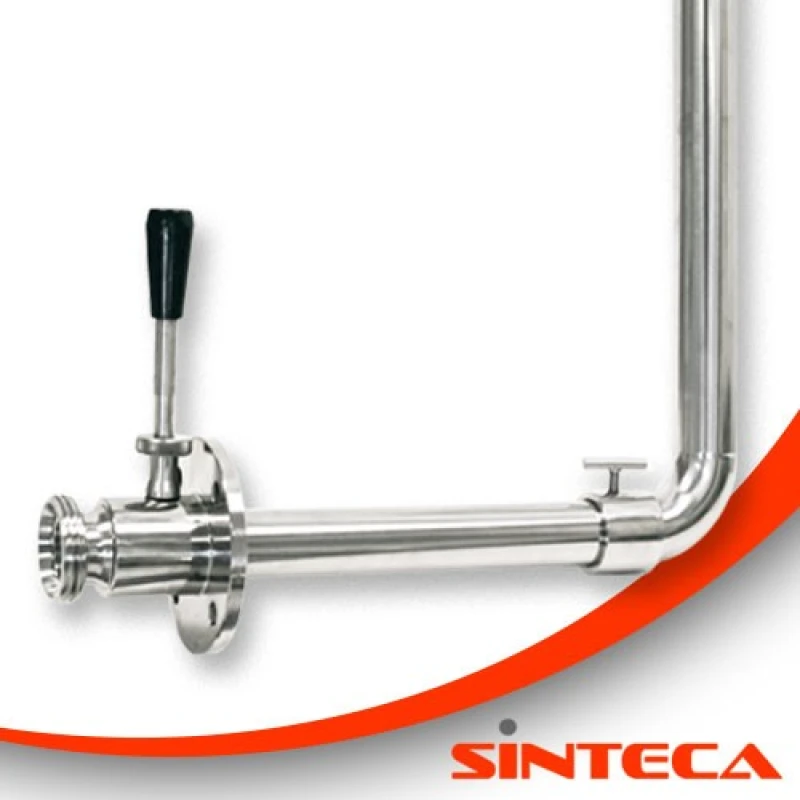 Dekantiervent. Milch AG Flansch Bogen 90&deg; fix