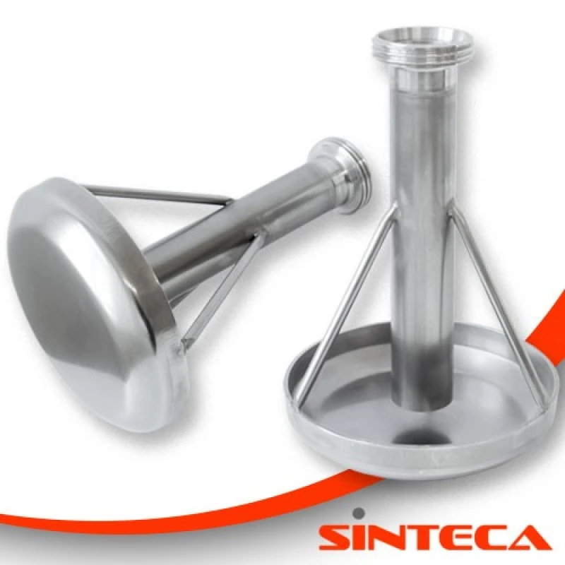 F&uuml;ll-/Absaugteller mit Prallteller und Anschlussgewinde