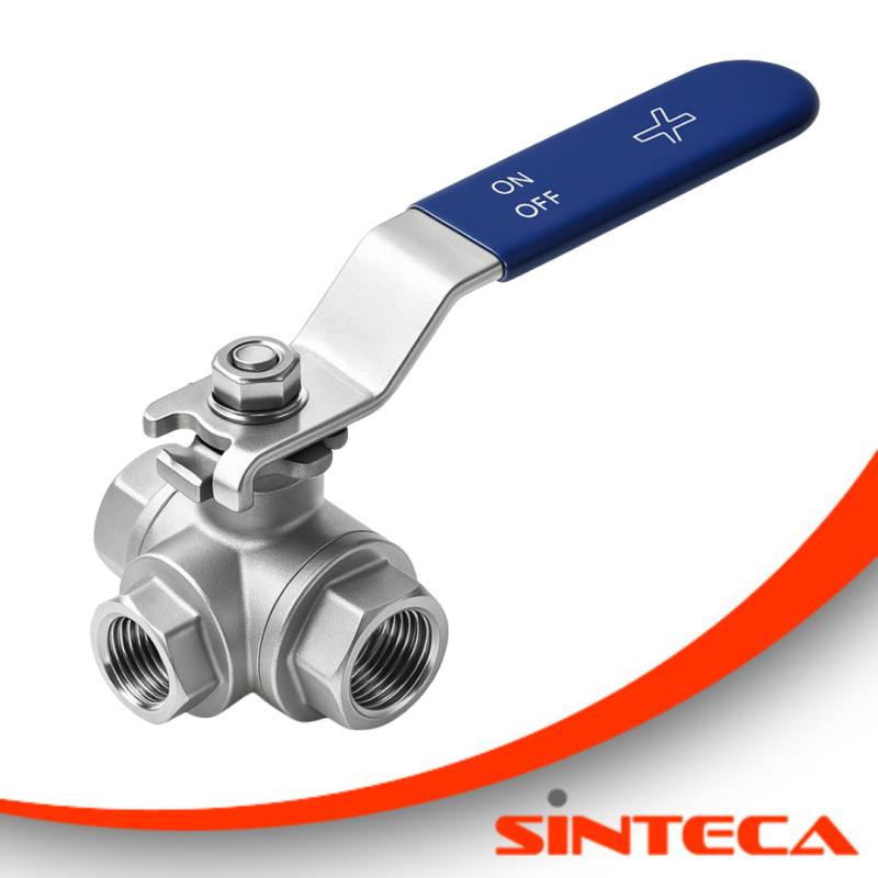 Muffenkugelhahn 3-Wege, Gas IG/IG/IG